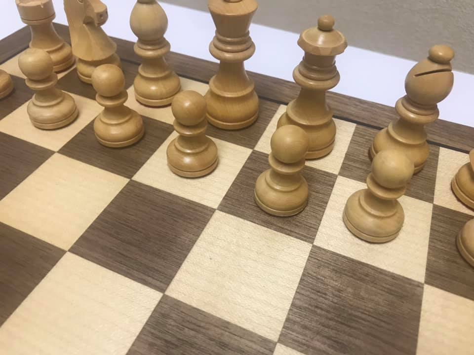 wooden chess set